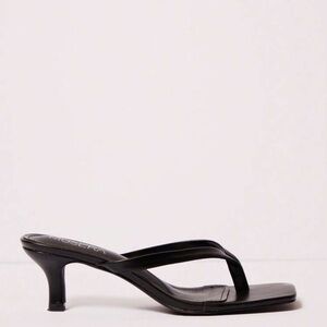 Black Strappy Kitten Heels